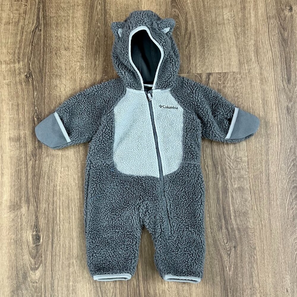 Infant Foxy Baby Fleece Sherpa Bunting Sz 3-6M